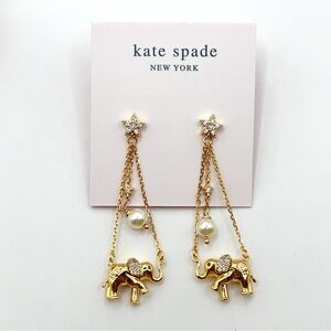 KS004-Kate Spade elephant earrings